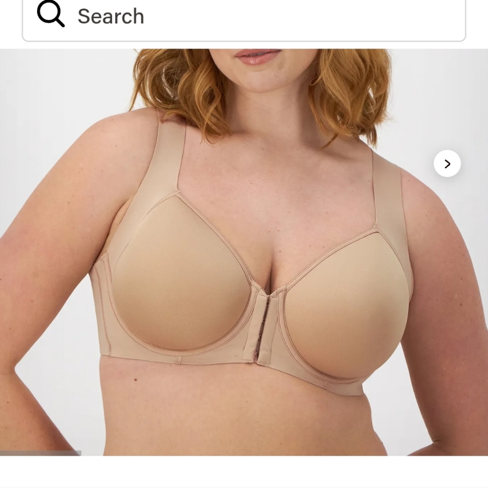 Bali Soft Beige Front-Closure Bra